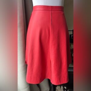 🍓Chloe Vibrant Red Leather Skirt 🍓